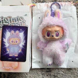 POP MART Labubu Big Into Energy “LUCK” Keychain – 100% Authentic - 1